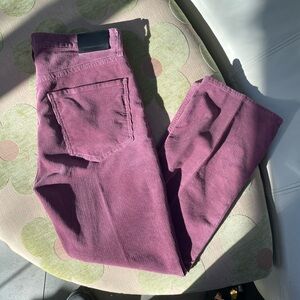 Citizens of Humanity size 29 Purple Isola Corduroy flare legs pants